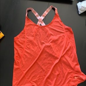 Nike peach dri-fit tank top women’s large